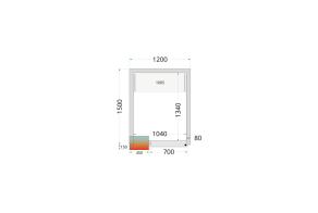 CR 120x150x212 NF Cold Room Panels 80 mm