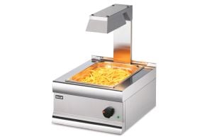 Lincat Silverlink 600 Electric Counter-top Chip Scuttle with Overhead Gantry - W 450 mm - 1.0 kW