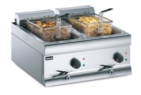 Lincat Silverlink 600 Electric Counter-top Twin Tank Fryer - 2 Baskets - W 600 mm - 2 x 3.0 kW