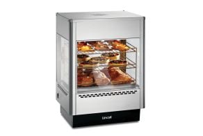 Lincat Seal Counter-top Upright Heated Merchandiser - Static Rack - Two Doors - W 562 mm - 1.4 kW