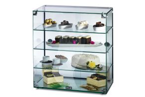 Lincat Seal Counter-top Glass Display Case - Rear Sliding Doors - W 607 mm