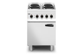 Lincat Silverlink 600 Electric Free-standing Oven Range - Castors at Rear - 4 Plates - W 600 mm - 11.0 kW