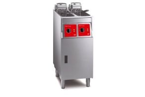 FriFri Super Easy 422 Electric Free-standing Twin Tank Fryer without Filtration - 2 Baskets - W 400 mm - 2 x 7.5 kW - Three Phase