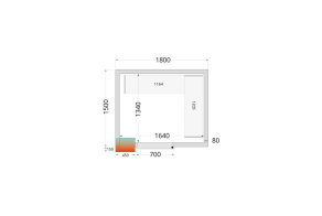 CR 180x150x212 NF Cold Room Panels 80 mm