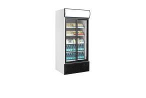 FSC890S 2-door display cooler with canopy