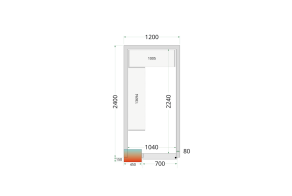 CR 120x240x212 NF Cold Room Panels 80 mm