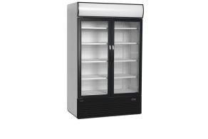 FSC1200H 2-door display cooler with canopy