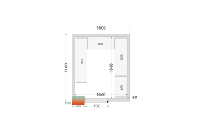 CR 180x210x212 NF Cold Room Panels 80 mm