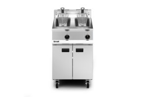 Lincat Opus 800 Natural Gas Free-standing Twin Tank Fryer - 2 Baskets - W 600 mm - 32.0 kW