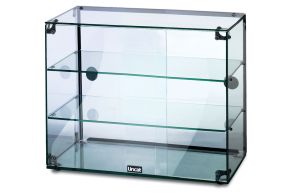 Lincat Seal Counter-top Glass Display Case - Open Back - W 607 mm