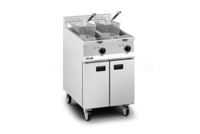 Lincat Opus 800 Electric Free-standing Twin Tank Fryer - 2 Baskets - W 600 mm - 24.0 kW