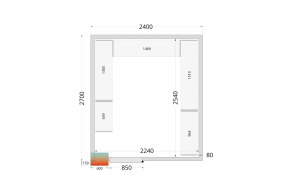 CR 240x270x220 WD Cold Room Panels 80 mm