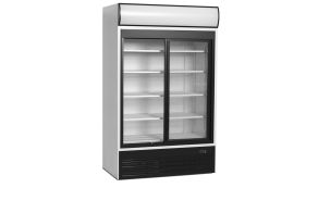 FSC1200S 2-door display cooler with canopy