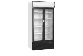 FSC1000H 2-door display cooler with canopy